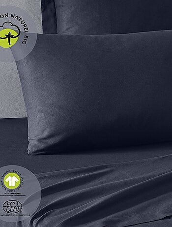 Taie d'oreiller rectangulaire - 100% coton BIO