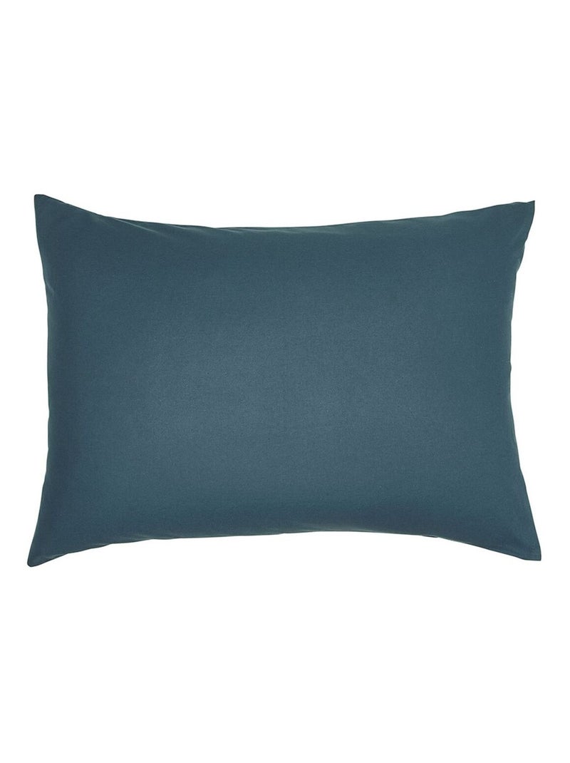 Taie d'oreiller rectangulaire - 100% coton BIO Bleu - Kiabi
