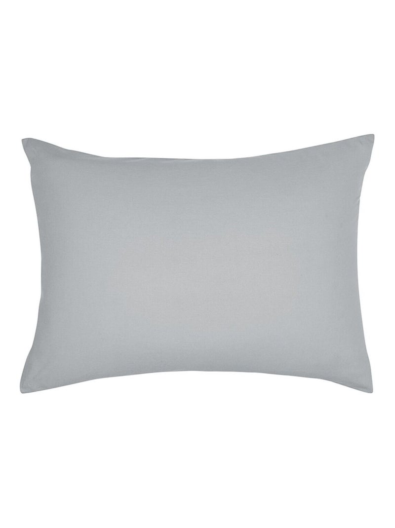 Taie d'oreiller rectangulaire - 100% coton BIO Gris - Kiabi