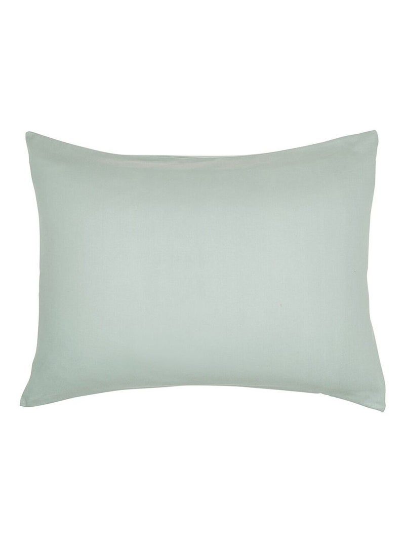 Taie d'oreiller rectangulaire - 100% coton BIO Vert - Kiabi