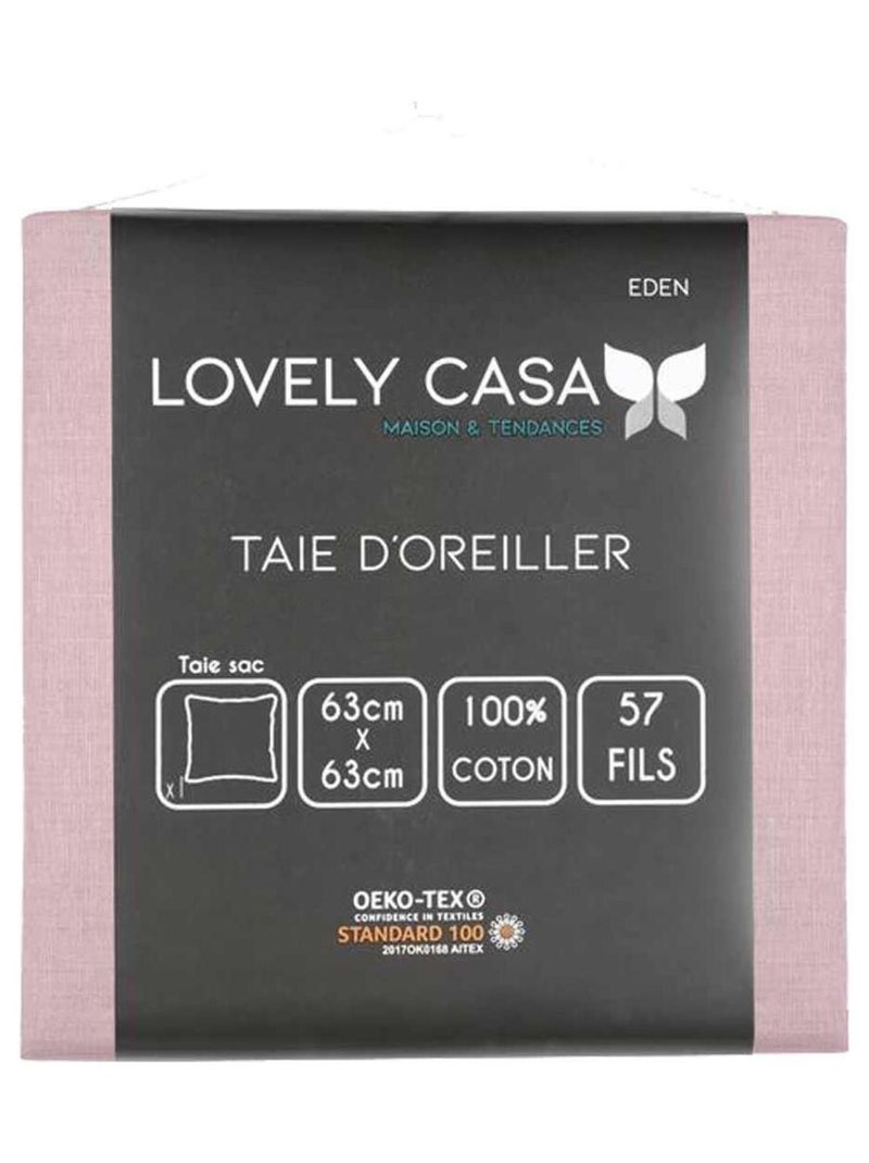 Taie d'oreiller Rose - Kiabi