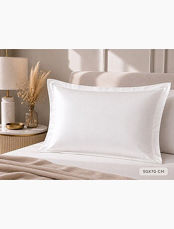 Taie d'Oreiller – Satin de Coton 120 Fils/cm² – Hôtellerie Haut de Gamme