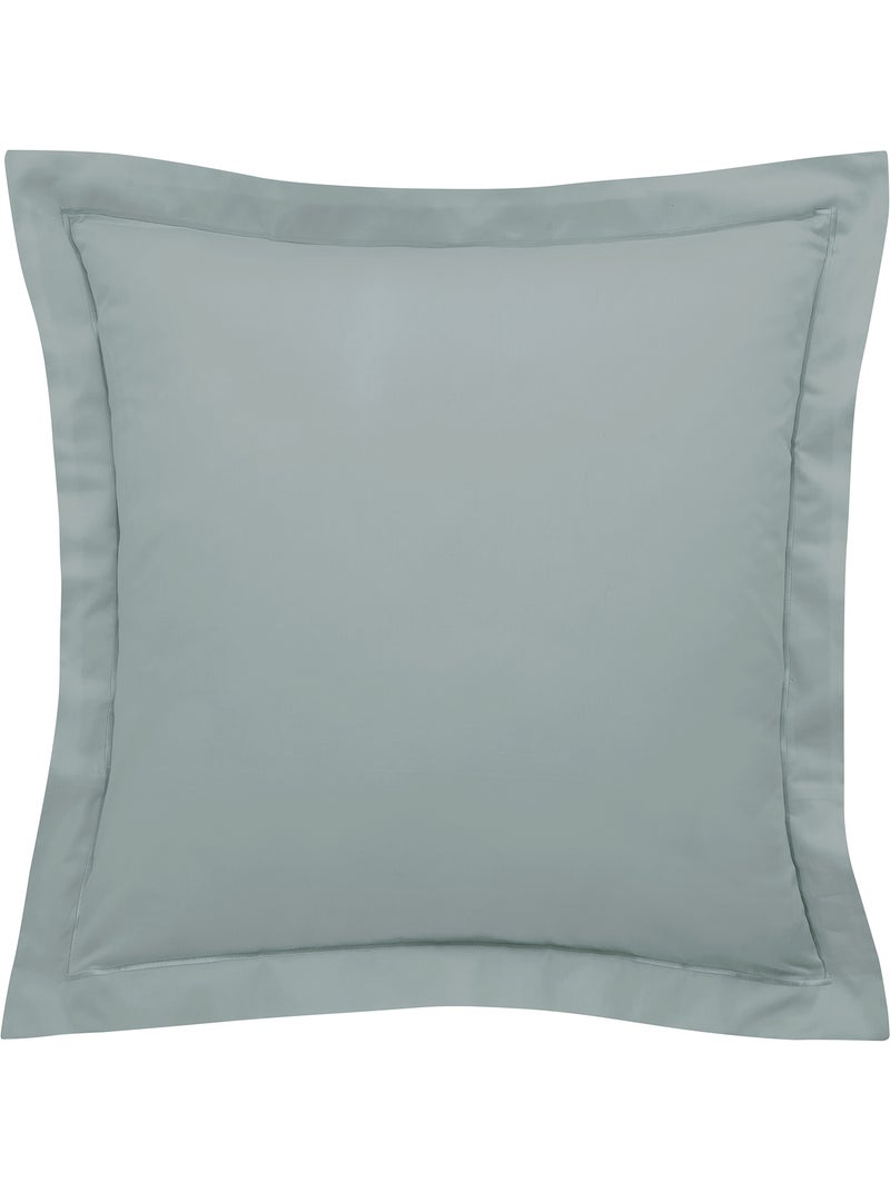Taie d'Oreiller – Satin de Coton 120 Fils/cm² – Hôtellerie Haut de Gamme Bleu céladon - Kiabi