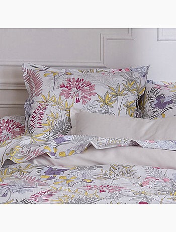 Taie d'oreiller satin de coton ANAÏS multicolore