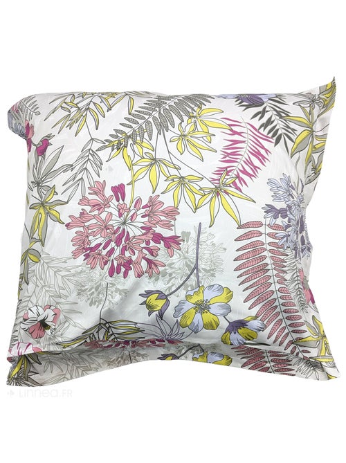 Taie d'oreiller satin de coton ANAÏS multicolore - Kiabi
