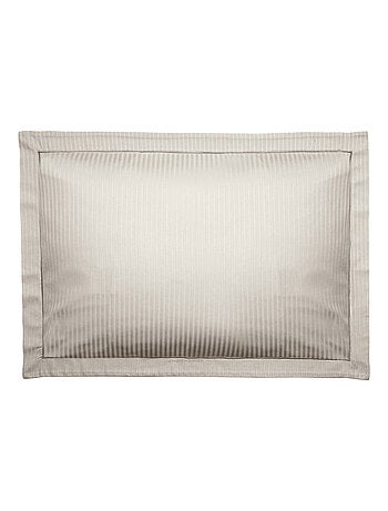 Taie d'oreiller satin de coton CONCERTO A rayures