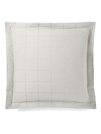 Taie d'oreiller satin de coton CONCERTO Carreaux