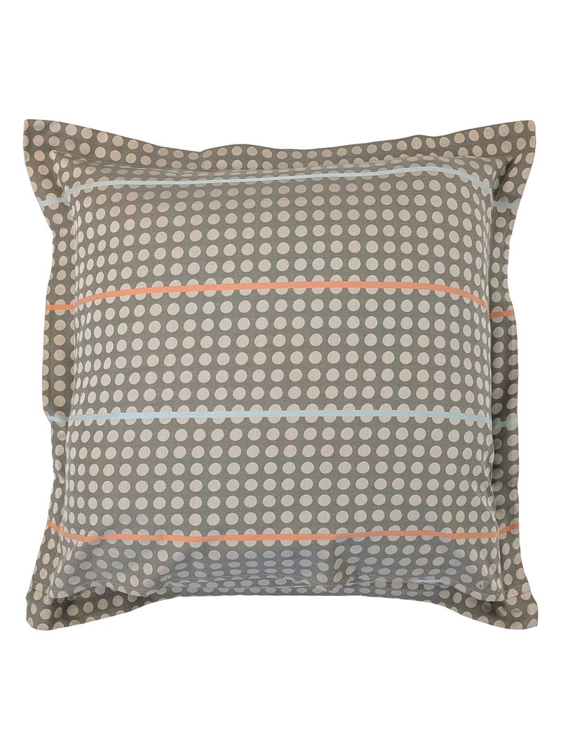 Taie d'oreiller Satin de coton DAUPHINE Marron - Kiabi