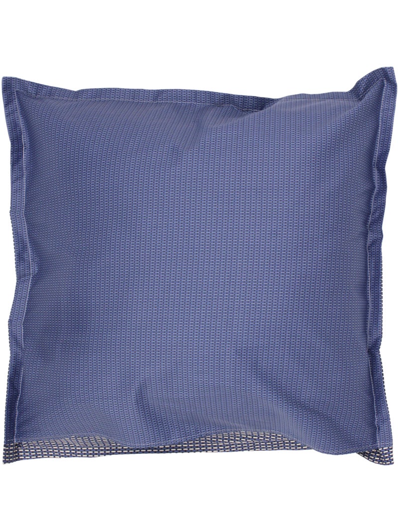 Taie d'oreiller satin de coton ENZO Bleu - Kiabi