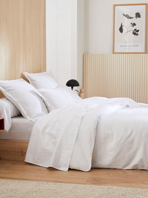 Taie d'oreiller satin de coton GRAND HÔTEL - Kiabi
