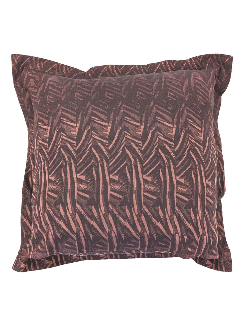 Taie d'oreiller Satin de coton OPERA Marron - Kiabi