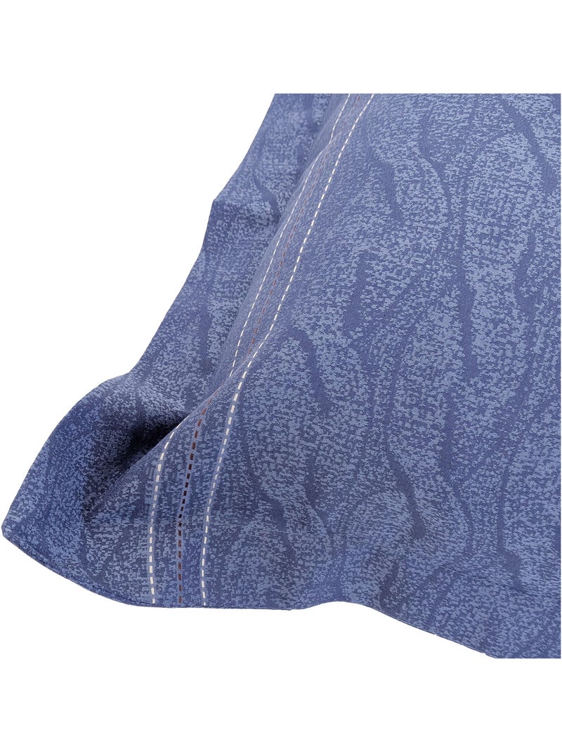 Taie d'oreiller Satin de coton VENDOME Bleu - Kiabi