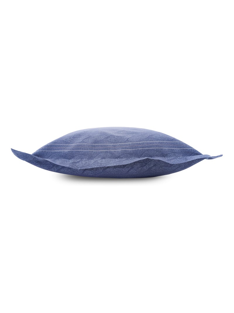 Taie d'oreiller Satin de coton VENDOME Bleu - Kiabi