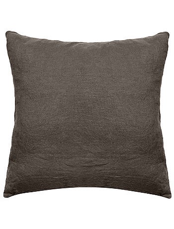 Taie d'oreiller SONATE lin lavé froissé