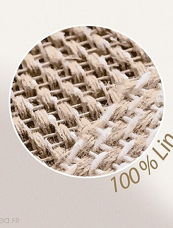 Taie d'oreiller SONATE lin lavé froissé