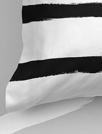 Taie d'oreiller Stripes "Happyfriday