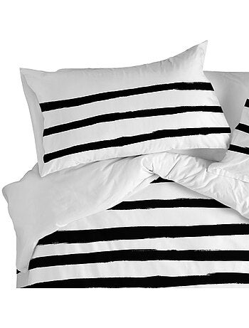 Taie d'oreiller stripes "happyfriday