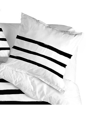 Taie d'oreiller stripes "happyfriday