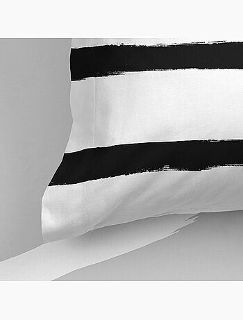 Taie d'oreiller stripes "happyfriday