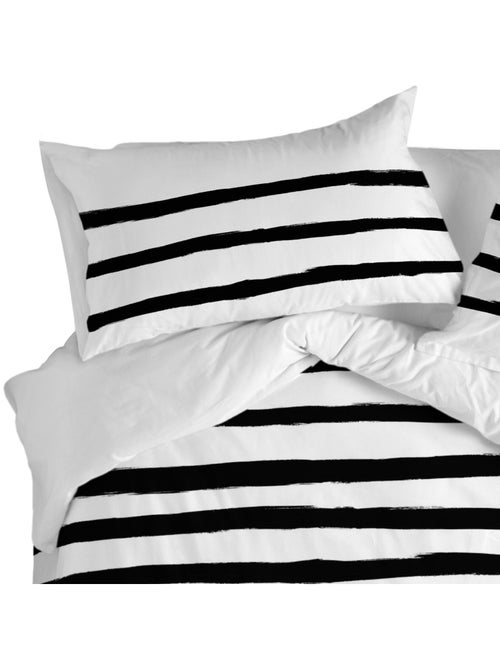 Taie d'oreiller Stripes "Happyfriday" - Kiabi Taie d'oreiller Stripes "Happyfriday" - Kiabi