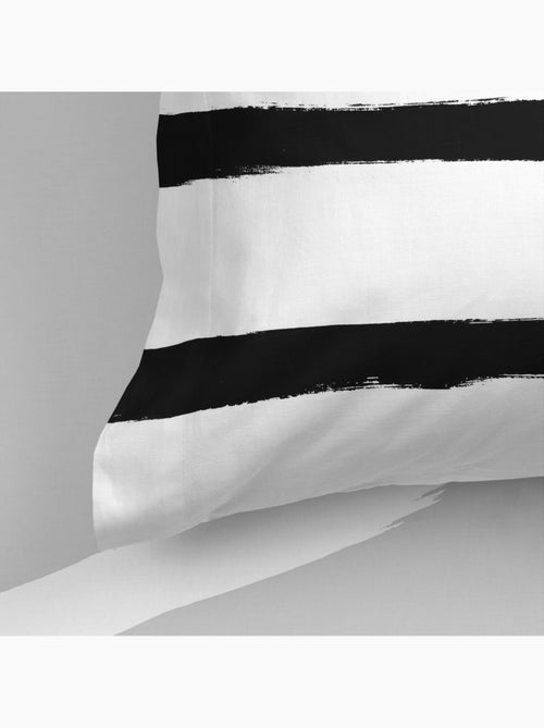 Taie d'oreiller Stripes "Happyfriday" - Kiabi Taie d'oreiller Stripes "Happyfriday" - Kiabi