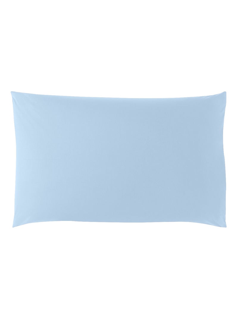 Taie d'oreiller Studio Coton   - DODO Bleu ciel - Kiabi