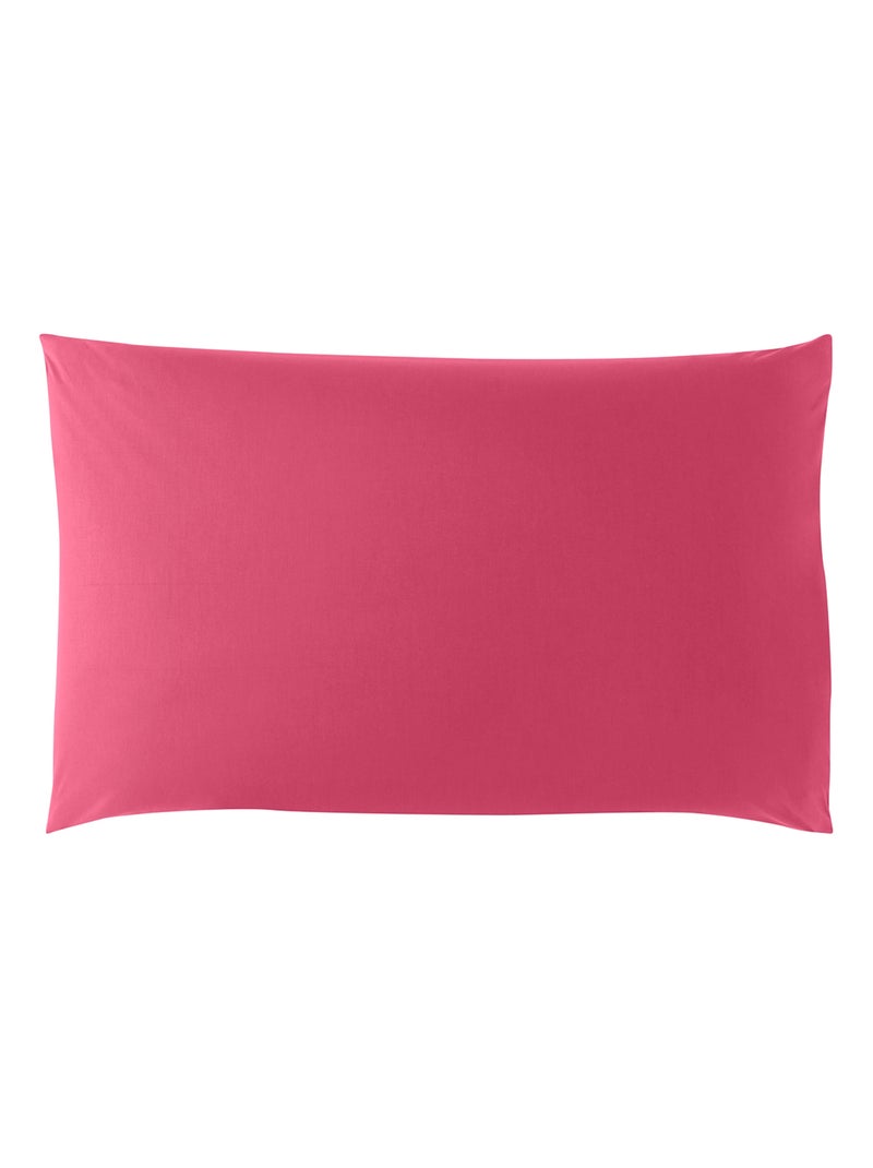 Taie d'oreiller Studio Coton   - DODO Rose fushia - Kiabi