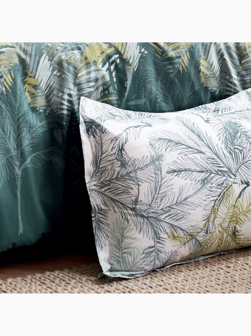 Taie d'oreiller style colonial Vert - Kiabi