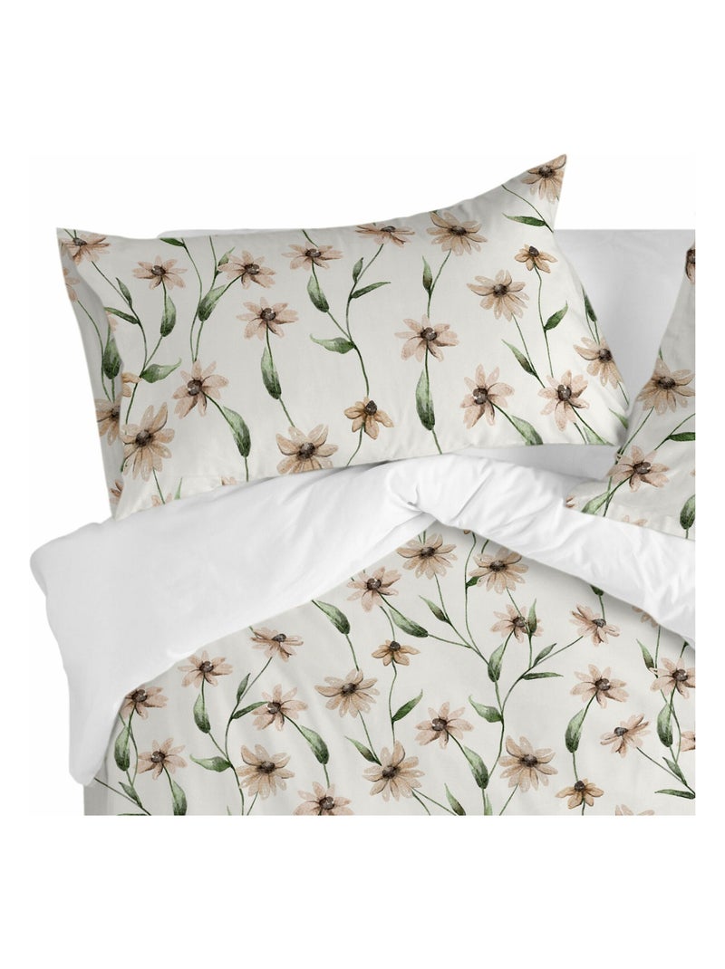 Taie d'oreiller Tinny bloom "Happyfriday" Blanc - Kiabi