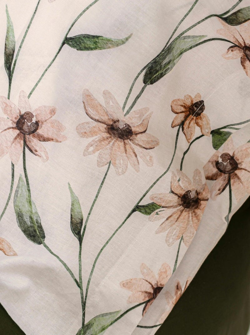 Taie d'oreiller Tinny bloom "Happyfriday" Blanc - Kiabi