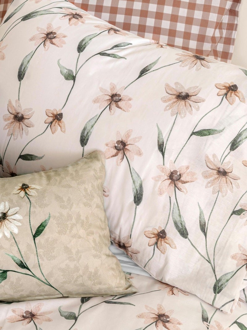 Taie d'oreiller Tinny bloom "Happyfriday" Blanc - Kiabi