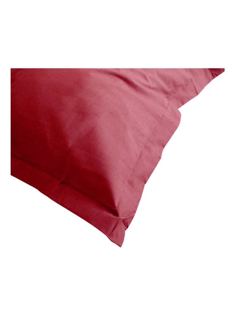 Taie d'oreiller uni coton ALTO Bordeaux - Kiabi