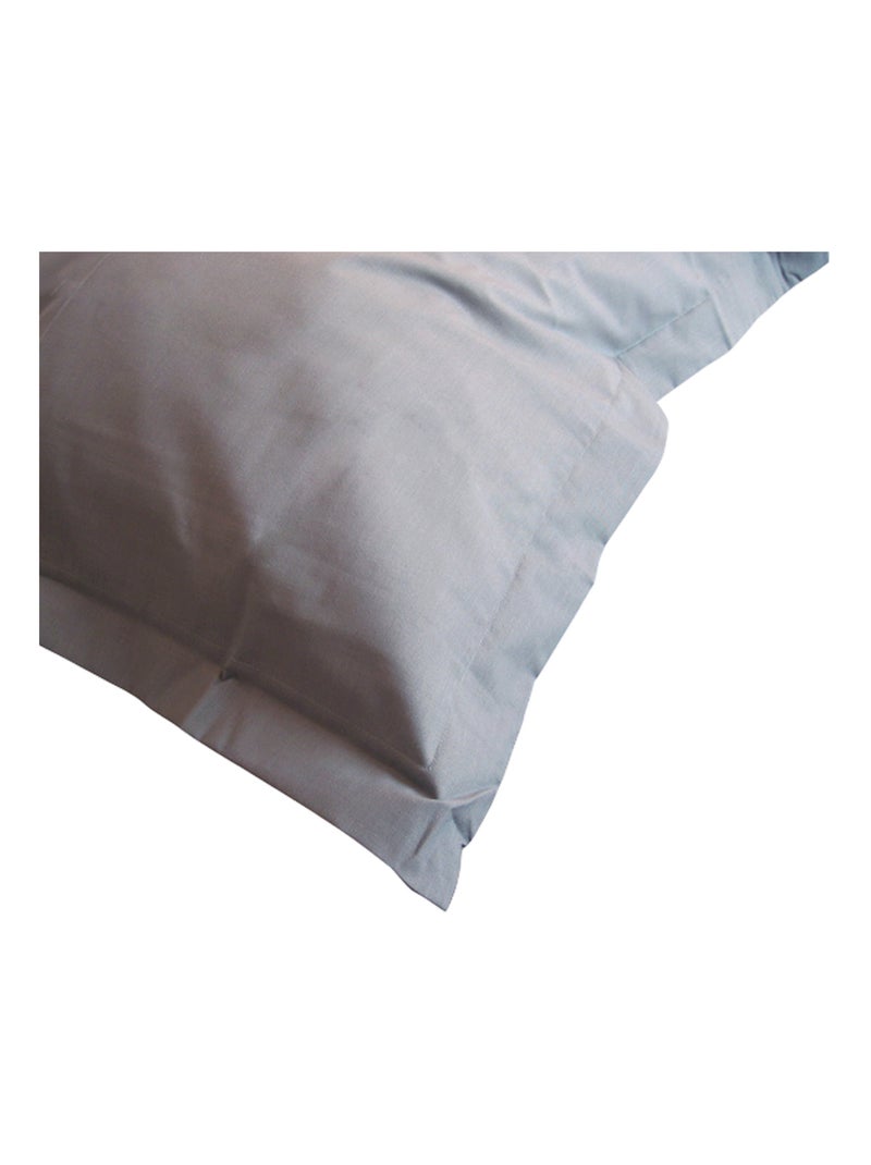 Taie d'oreiller uni coton ALTO Gris - Kiabi