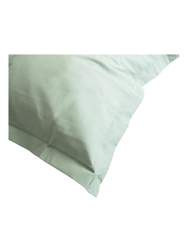 Taie d'oreiller uni coton ALTO Vert anis - Kiabi