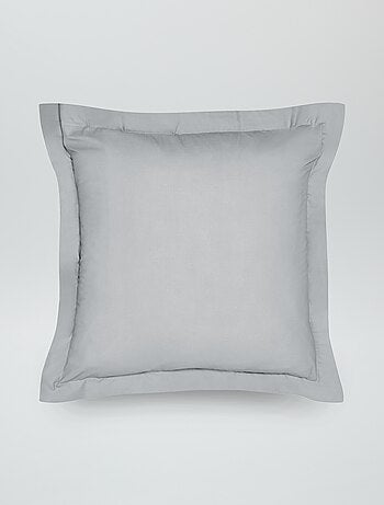 Taie d'oreiller uni en percale de coton