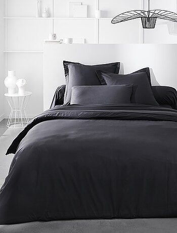 Taie d'oreiller uni en percale de coton