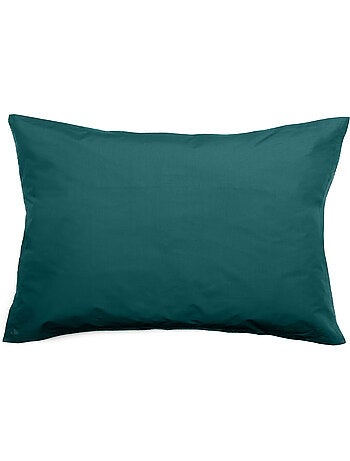 Taie d'oreiller uni percale de coton MANOIR