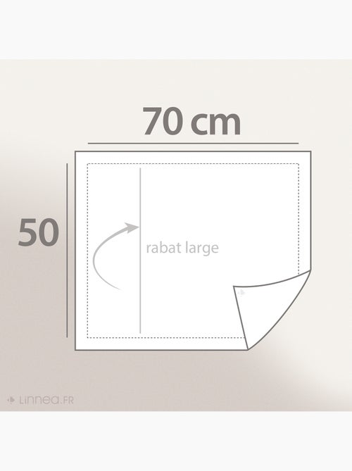 Taie d'oreiller uni percale de coton MANOIR - Kiabi Taie d'oreiller uni percale de coton MANOIR - Kiabi