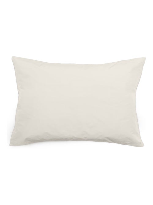 Taie d'oreiller uni percale de coton MANOIR - Kiabi