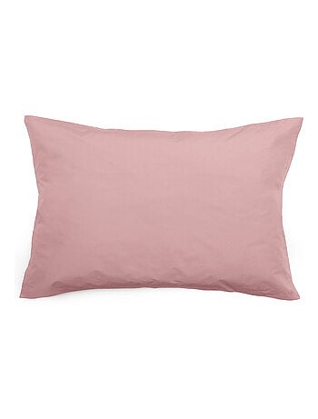 Taie d'oreiller uni percale de coton MANOIR