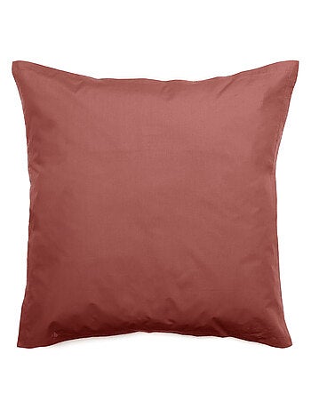 Taie d'oreiller uni percale de coton MANOIR