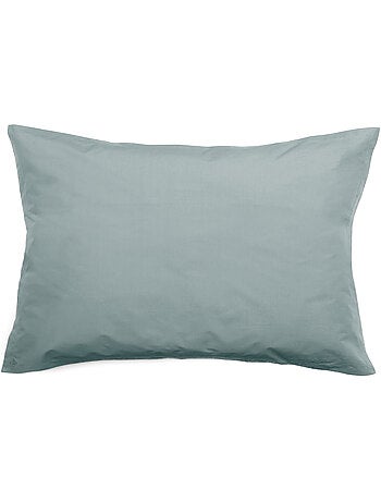 Taie d'oreiller uni percale de coton MANOIR