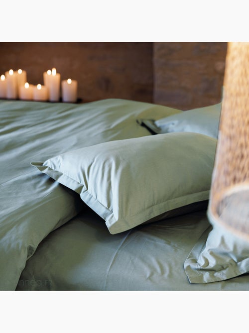 Taie d'oreiller uni percale de coton MANOIR - Kiabi