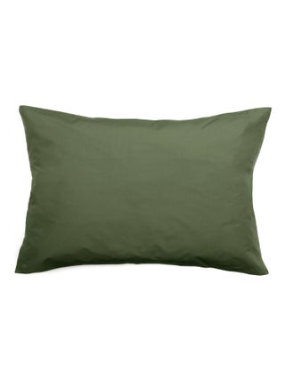 Taie d'oreiller uni percale de coton MANOIR