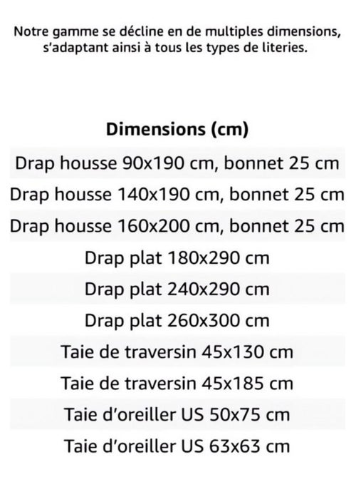Taie d'oreiller uni ZZZ en polycoton - Kiabi