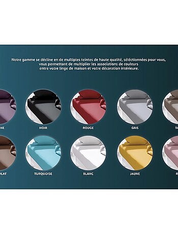 Taie d'oreiller uni ZZZ en polycoton