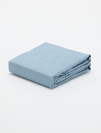 Taie d'oreiller unie - 63 x 63 cm en seersucker