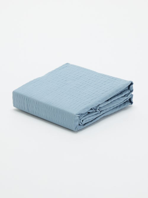 Taie d'oreiller unie - 63 x 63 cm en seersucker - Kiabi Taie d'oreiller unie - 63 x 63 cm en seersucker - Kiabi