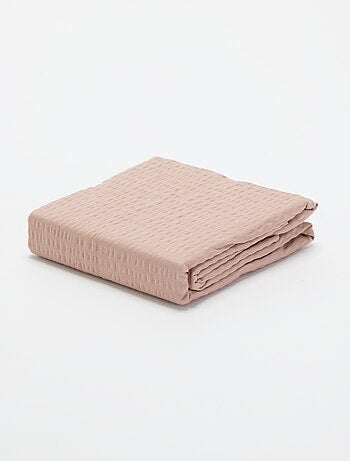 Taie d'oreiller unie - 63 x 63 cm en seersucker