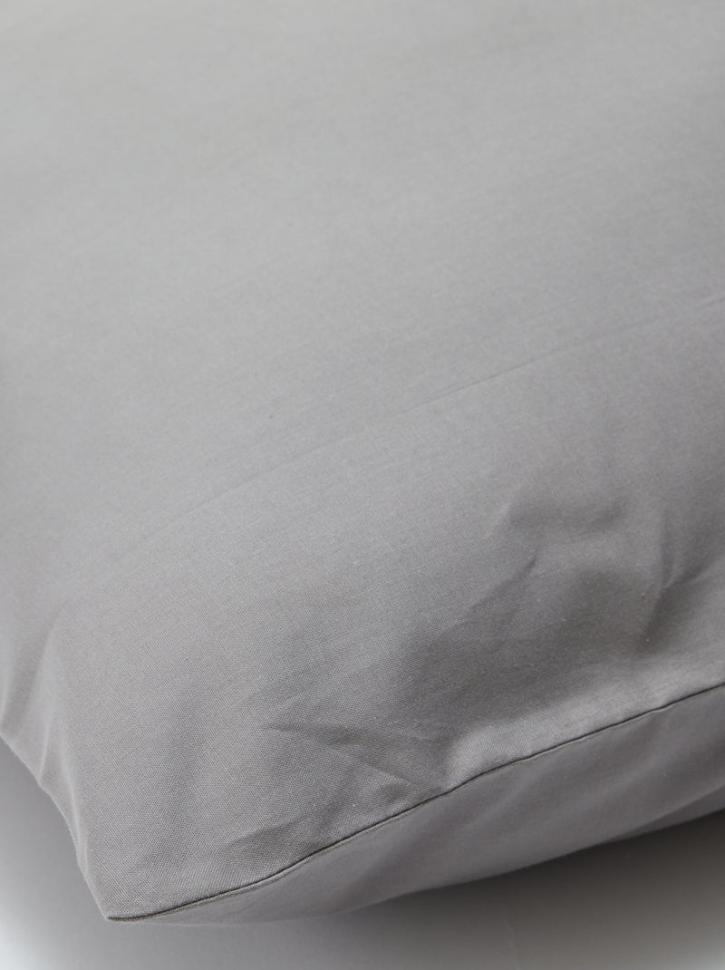 Taie d'oreiller unie - Kiabi Home Gris - Kiabi